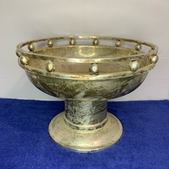 Larry Laslo Silverplate Bowl MCM Creative Gifts ART MODERNE DESIGN Trophy Award - Picture 3 of 10